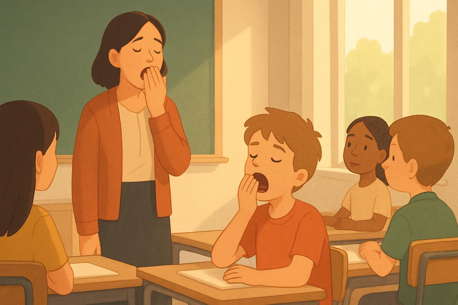 Illustration for Yawning