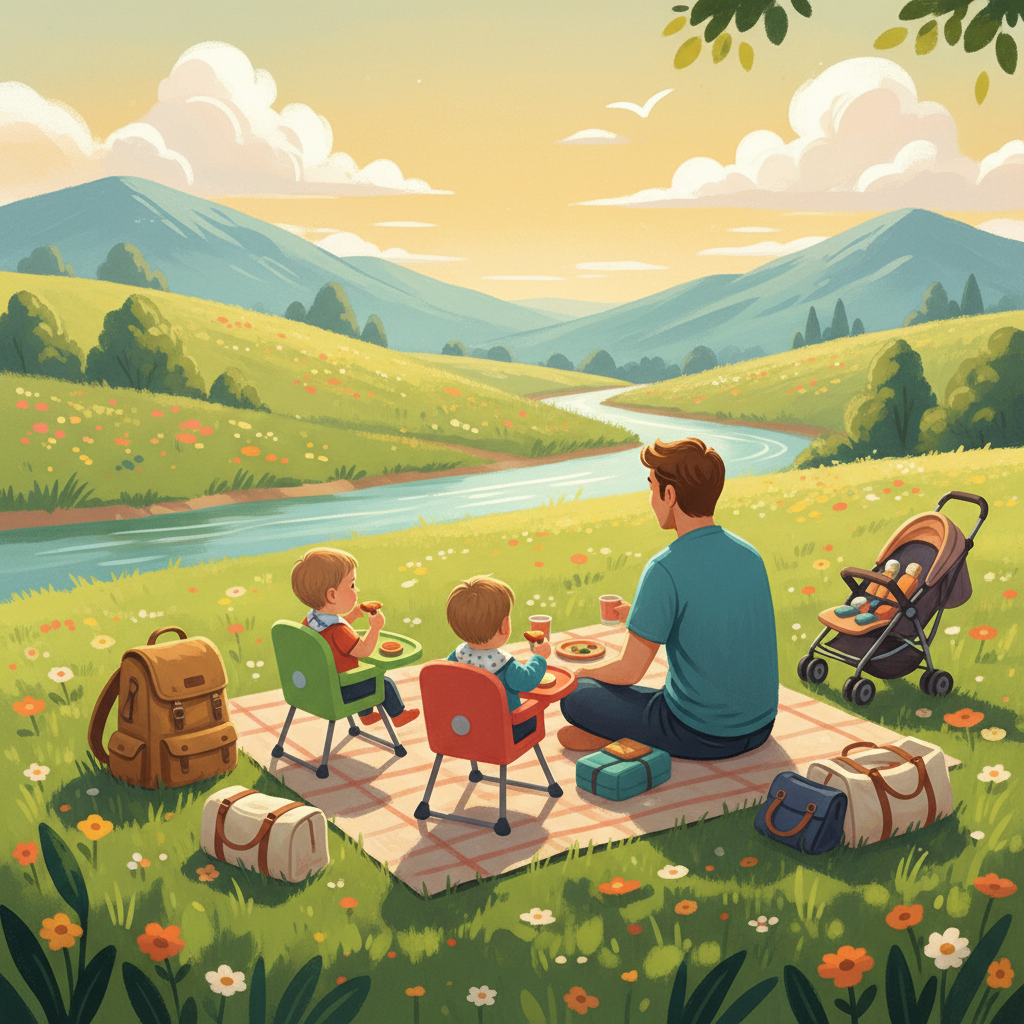 Portable High Chairs and Bibs